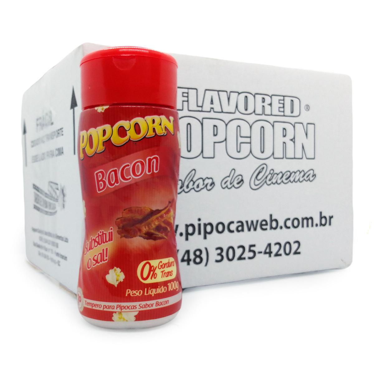 Miniatura Temperos Para Pipoca Cx 12 Un - Bacon E Queijo