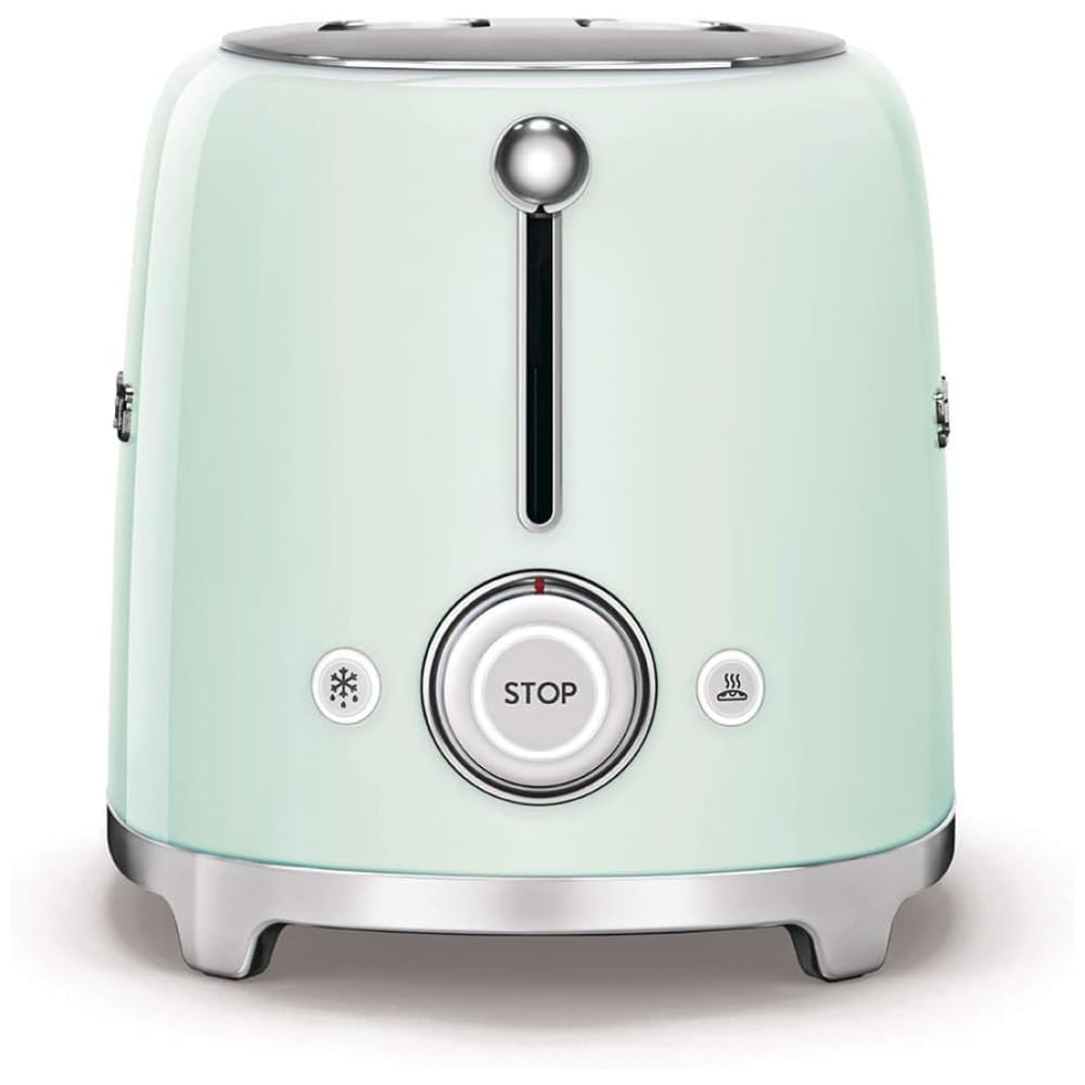 Conjunto Smeg Retro: Cafeteira de Filtro e Torradeira de 2 Fatias Verde Pastel