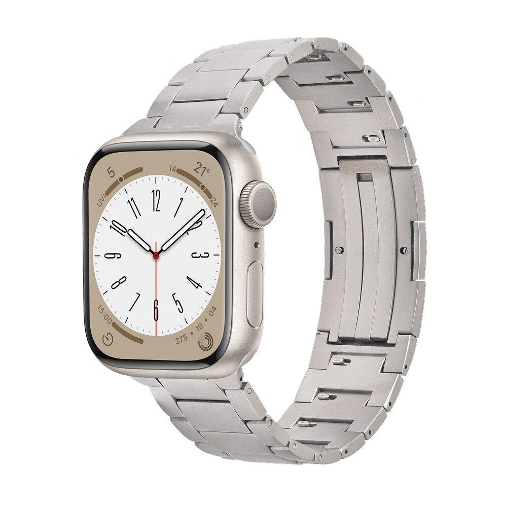Miniatura Pulseira de Titanium Click para Apple Watch 42/44/45/46/49mm, Originais iPlace, Silver