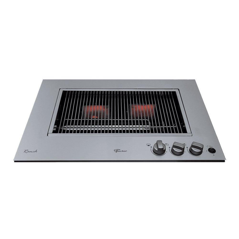Churrasqueira A Gás Cooktop Fischer Ranch Com Tampa Bivolt 31200 - 83551 Bivolt
