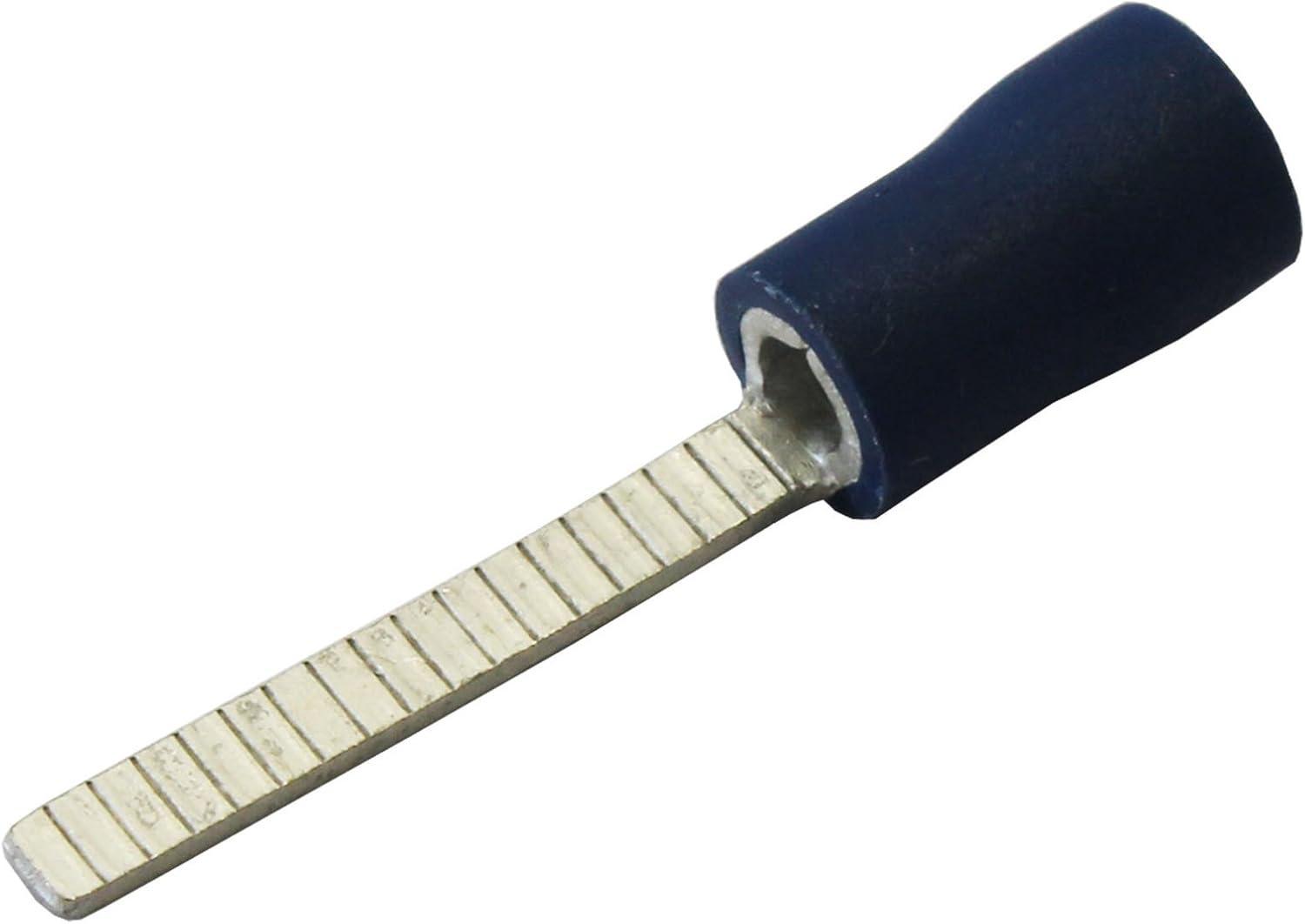Miniatura 100X Terminal Pino Chato Fio E Cabo1,5 A 2,5Mm Pino 18Mm