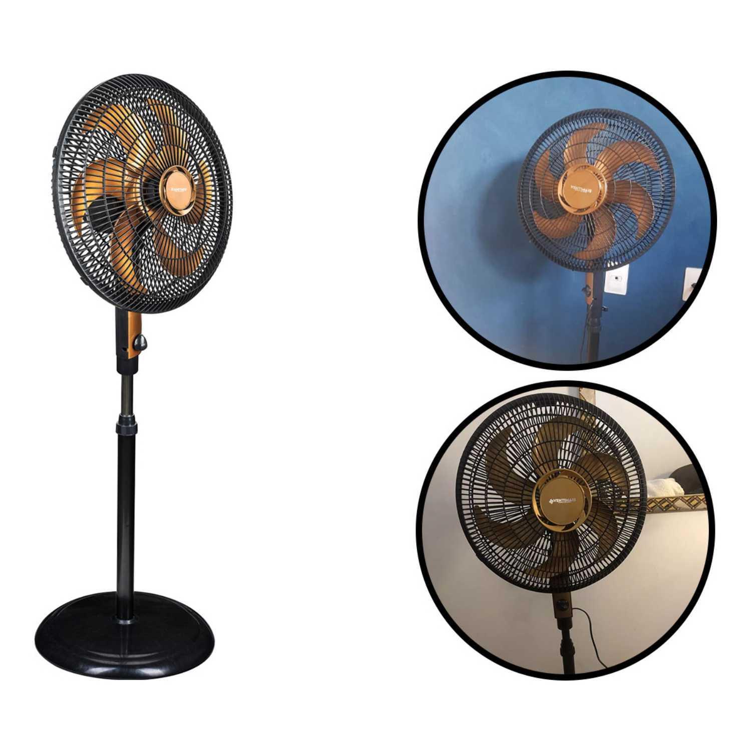 Miniatura Ventilador Coluna Pedestal Grande 40Cm Chão Altura Regulável
