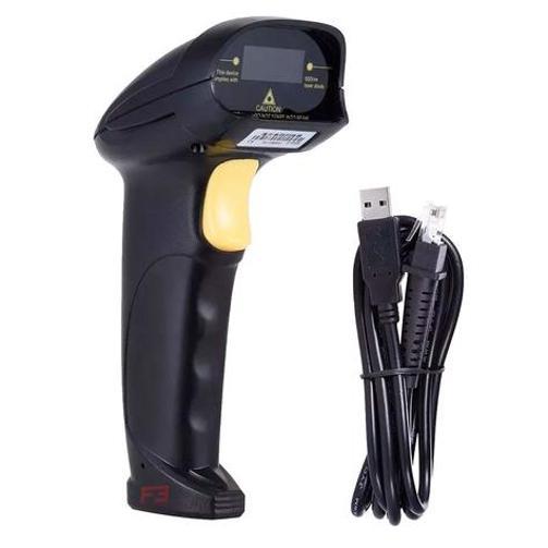 Miniatura Leitor De Código Barras Oem Com Fio Rj45 Usb Preto Jc-8200