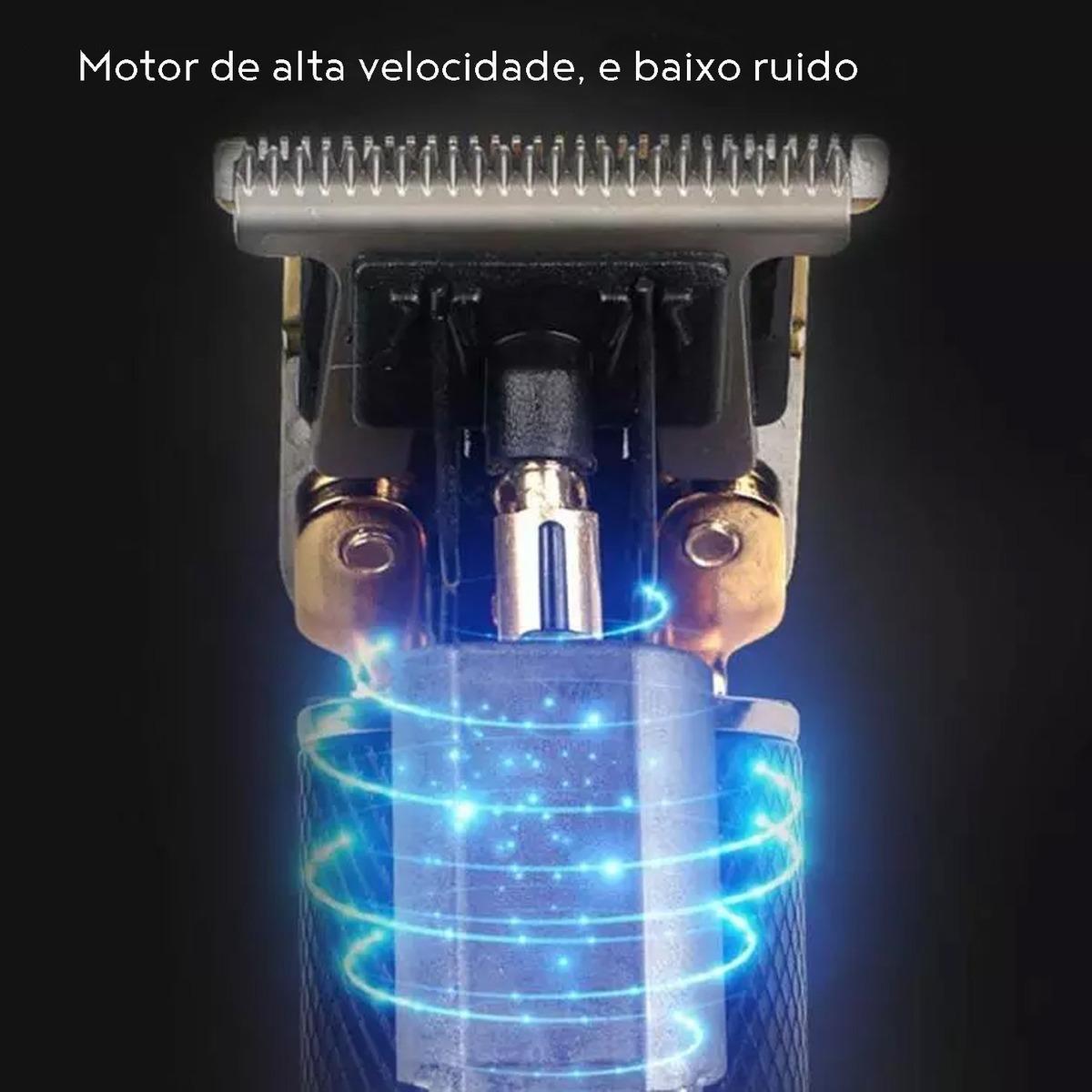 Miniatura Máquina Acabamento Cortar Cabelo Aparador Recarregável