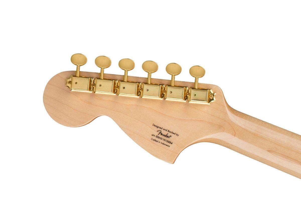 Miniatura Guitarra Fender 40Th Strat. Gold Edit/Lake Placid Blue