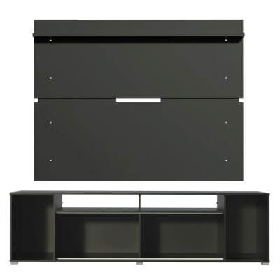 Miniatura Rack Madesa Cancun e Painel para TV até 65 Polegadas - Preto Cor:Preto