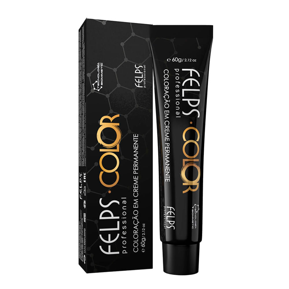 Miniatura Coloração em Creme Permanente Felps Color 10.89 Louro Claríssimo Pérola 60g