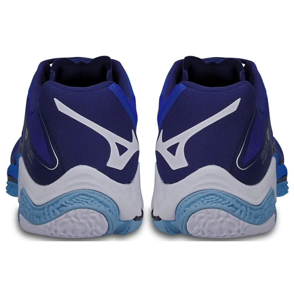 Miniatura Tênis de Vôlei Mizuno Wave Lightning Z8 38 Azul