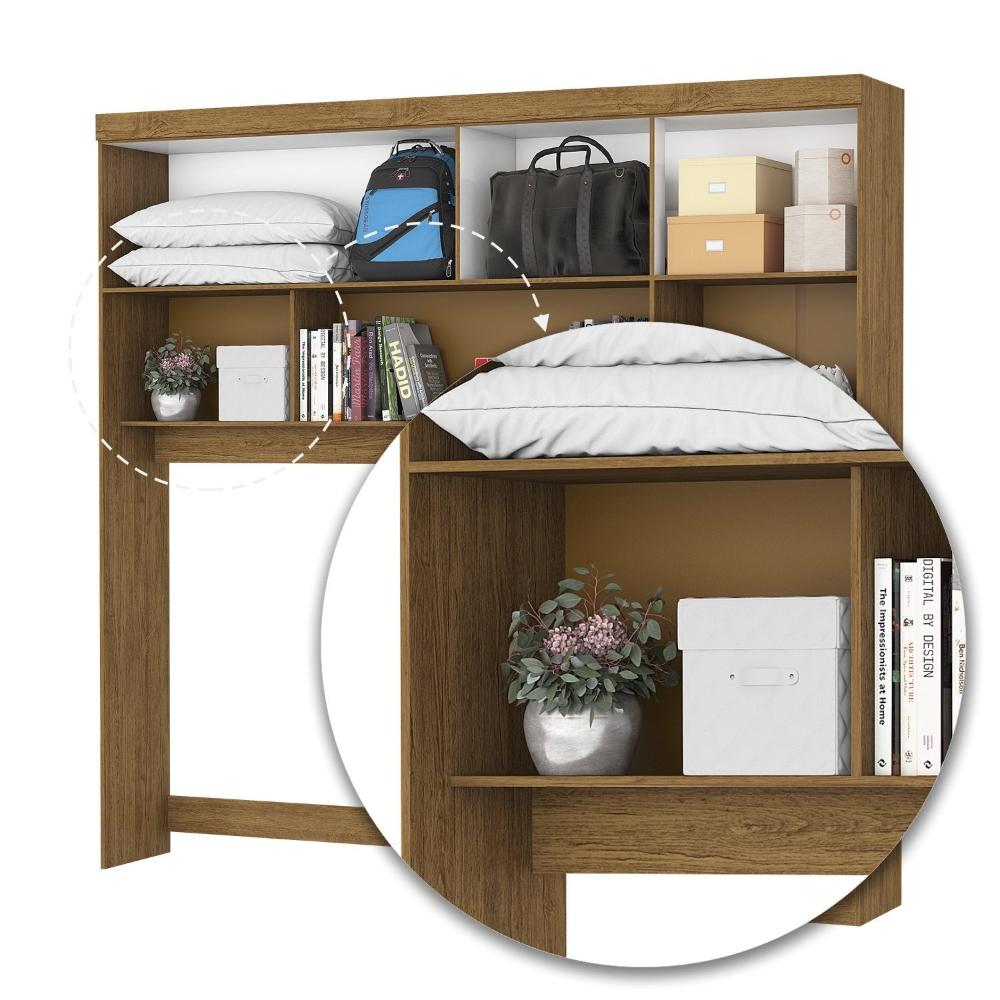 Guarda-Roupa Casal Modulado 4 Portas Santiago 3 Portas Premium 5 Gaveta com Espelho Cinamomo