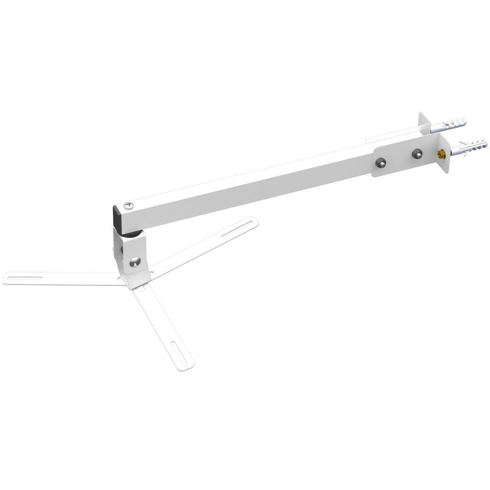 Miniatura Suporte Projetor Datashow Mini Led Parede Braço 40 Cm - Branco