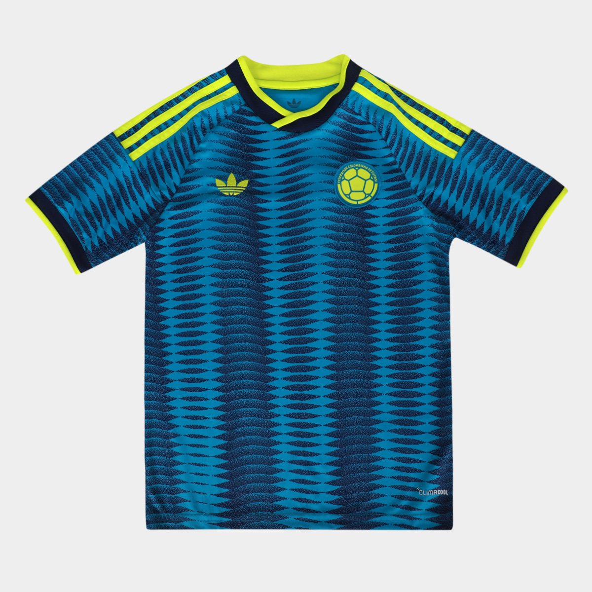 Miniatura Camisa Infantil Seleção Colômbia Away 2026 s/nº Torcedor Adidas Originals Azul - 11/12A