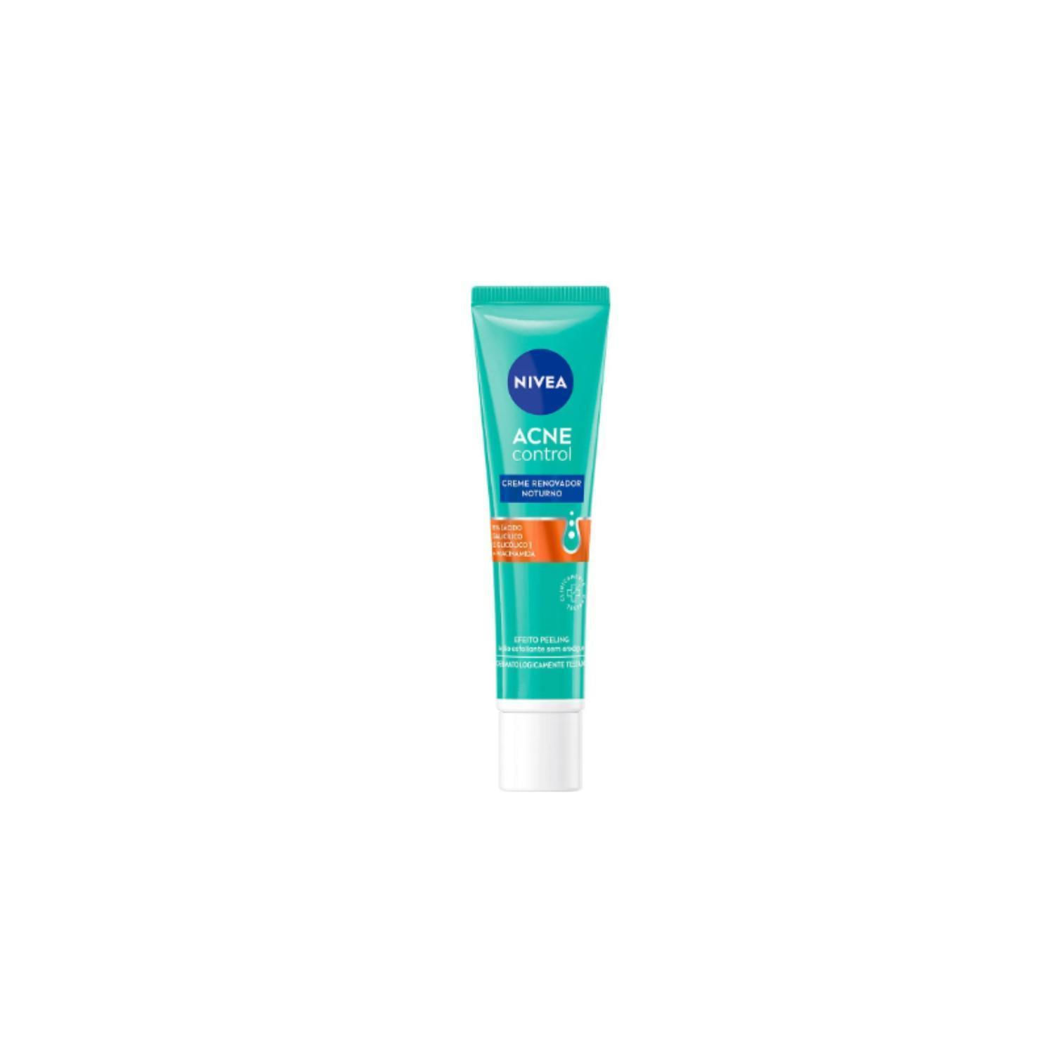 Miniatura Creme Facial Renovador Nivea Acne Control Noturno 40Ml