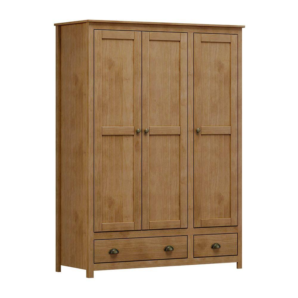 Miniatura Guarda-roupa 3 Portas 2 Gavetas Topázio Freijó Madeira Pinus - Finestra