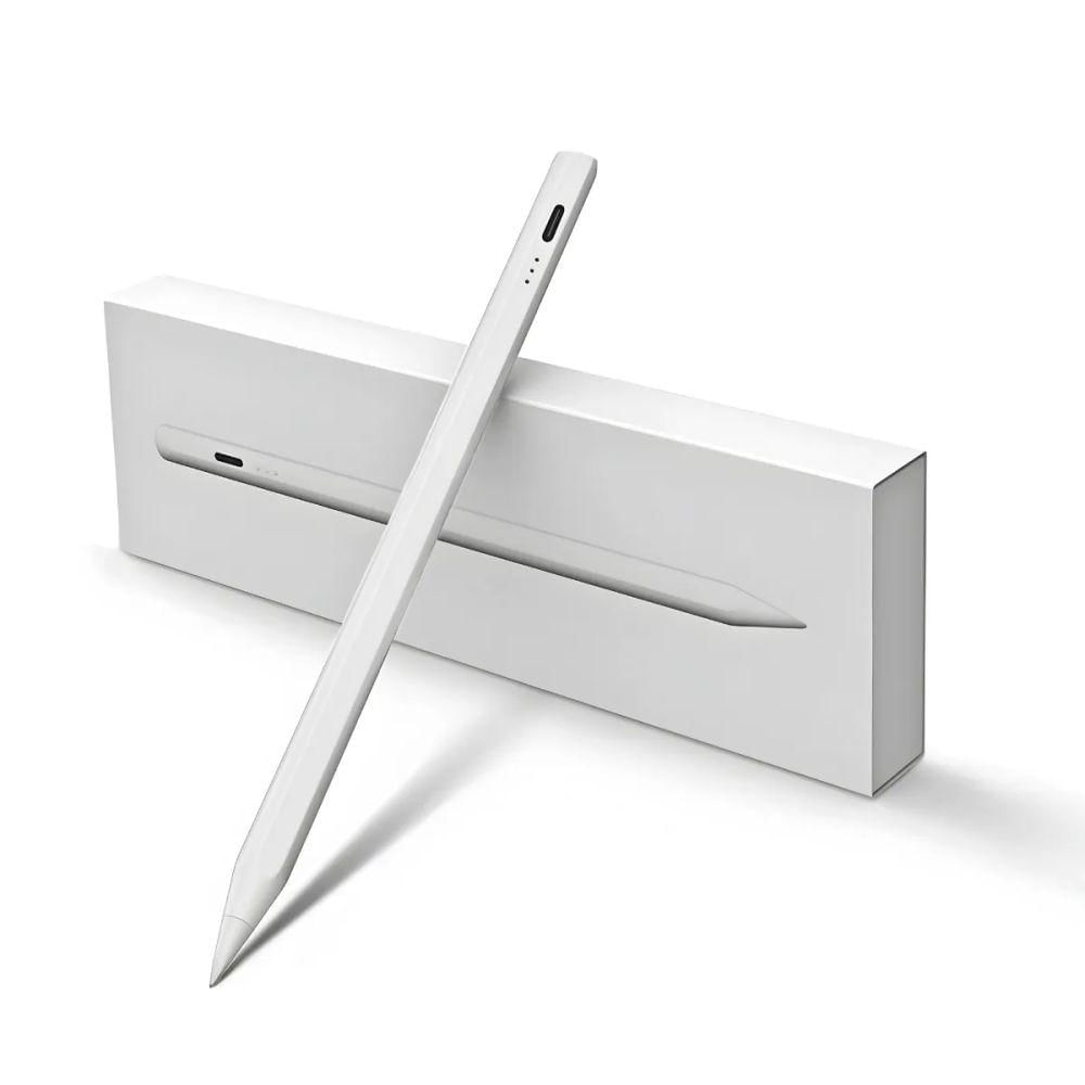 Miniatura Caneta Digital Universal Touchscreen Ponta Fina - Branca