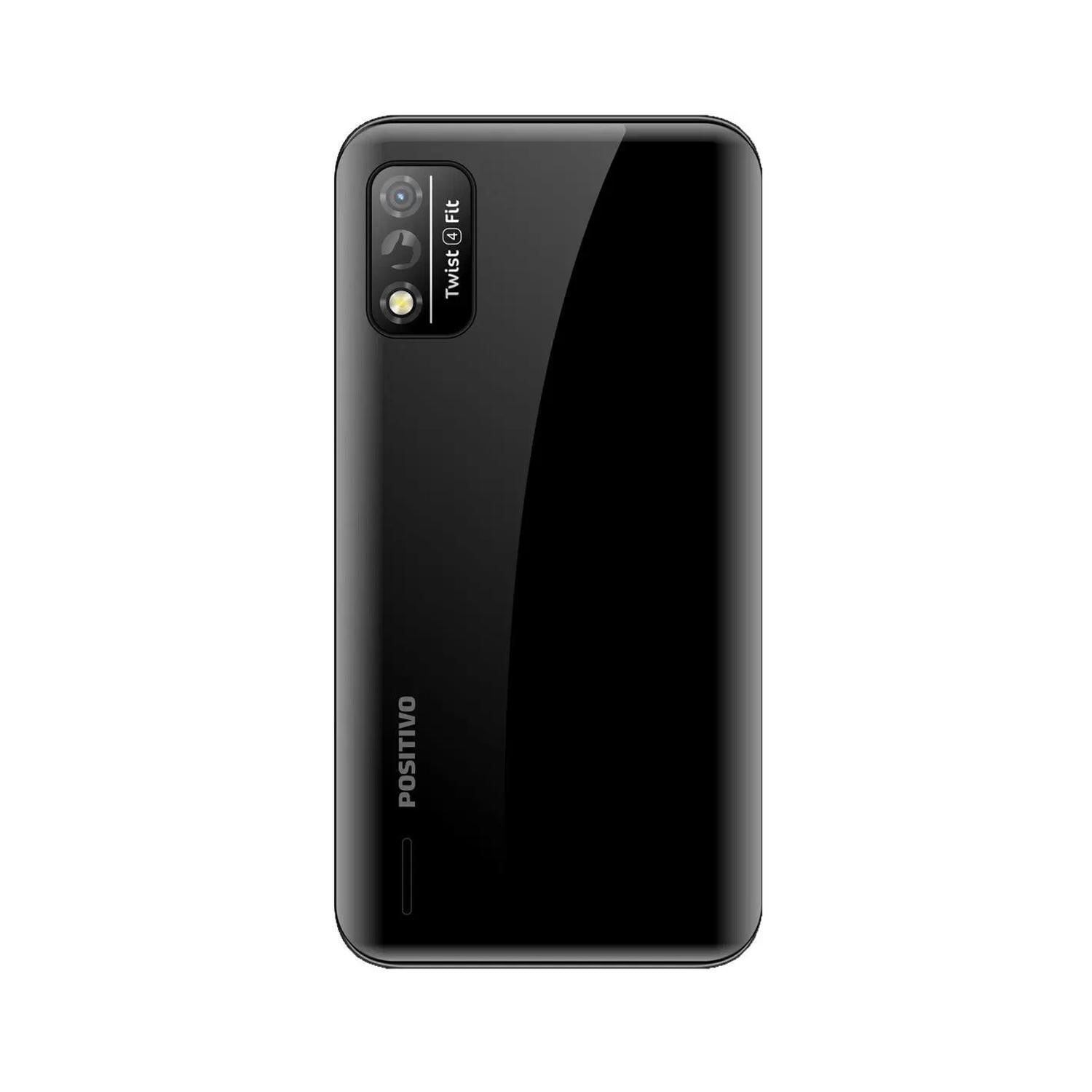 Miniatura Celular Do Idoso Teclas Grandes 32Gb Sos Positivo Preto