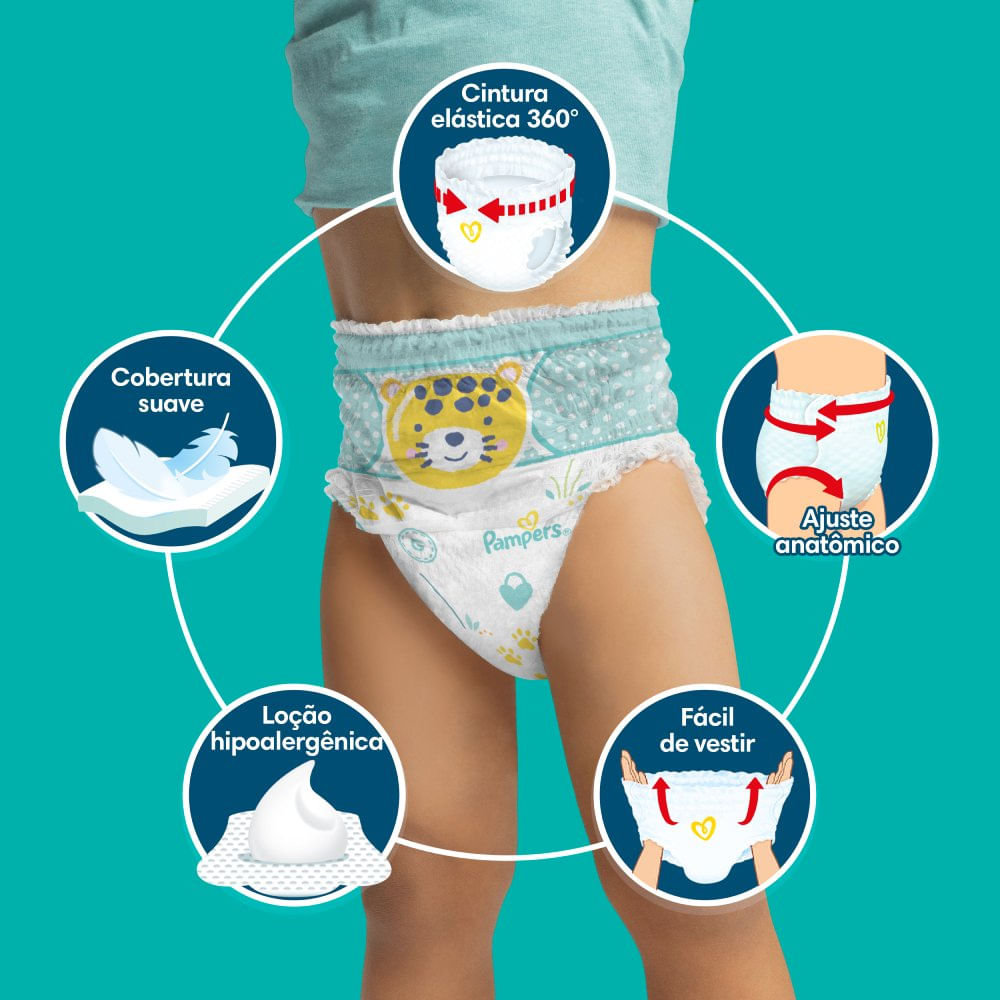 Miniatura Fralda Pampers Pants Max Xxxg 70 Unidades