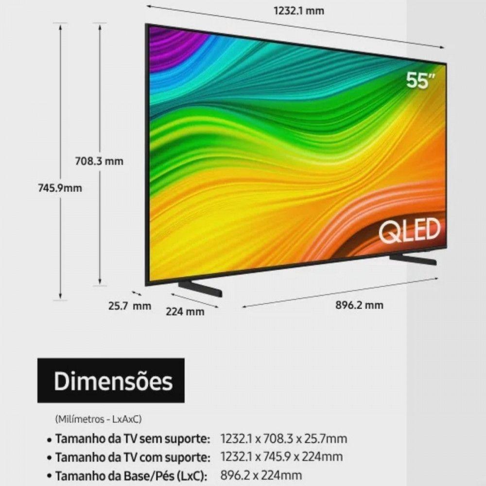 Miniatura Samsung Smart TV 55" QLED 4K 55Q60D Preto Bivolt