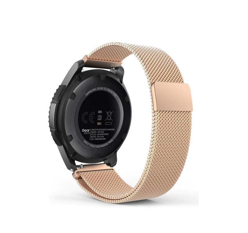 Miniatura Pulseira Milanese Samsung Galaxy Watch Bt 46Mm Gold Rose