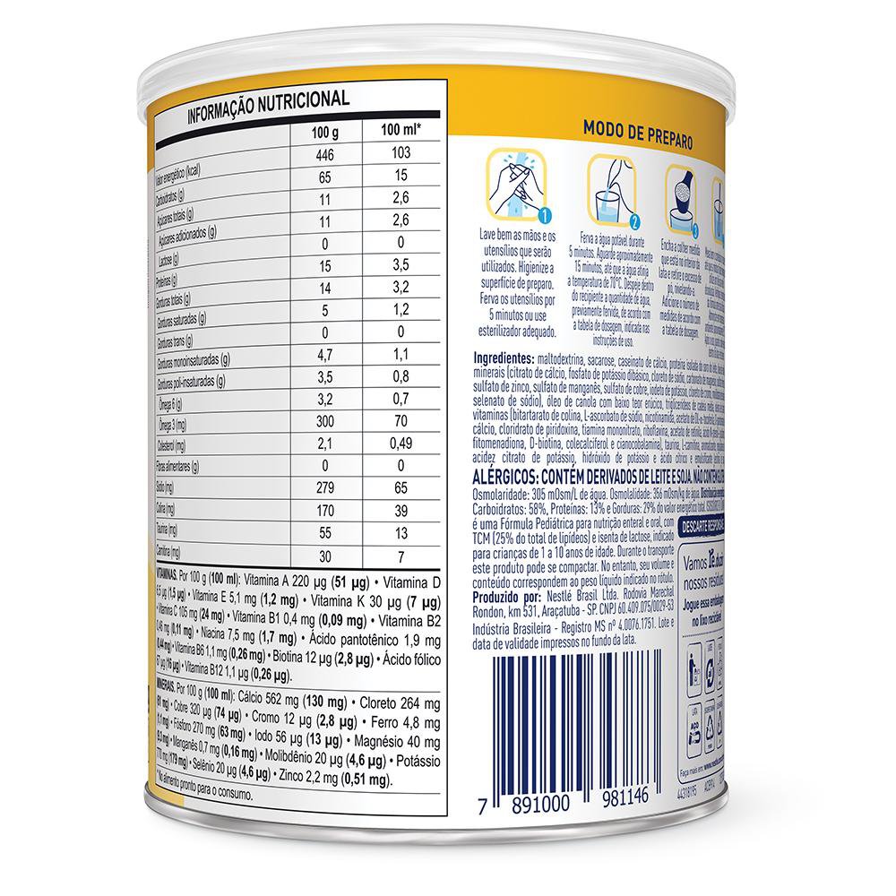 Miniatura Isosource Junior Sabor Baunilha 400g