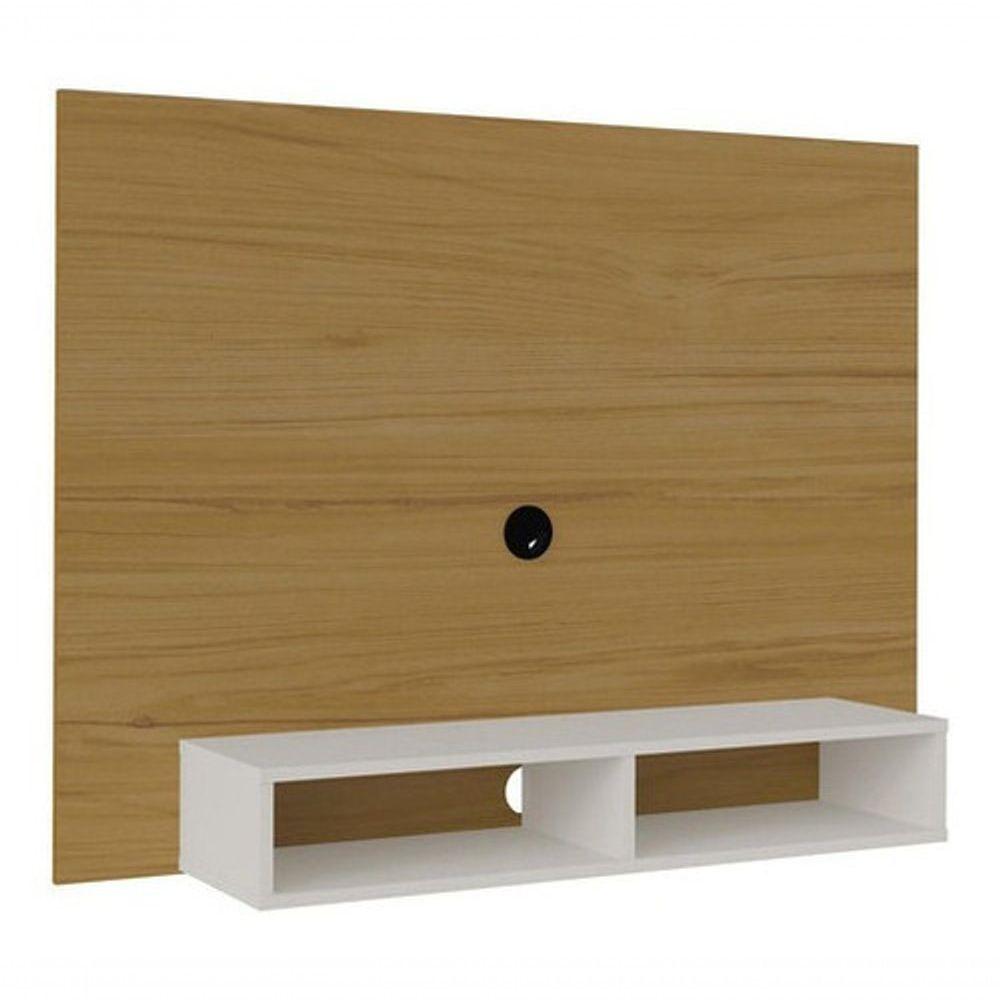 Painel Para Tv Até 42 Artely Flash Cor Freijo Com Off White