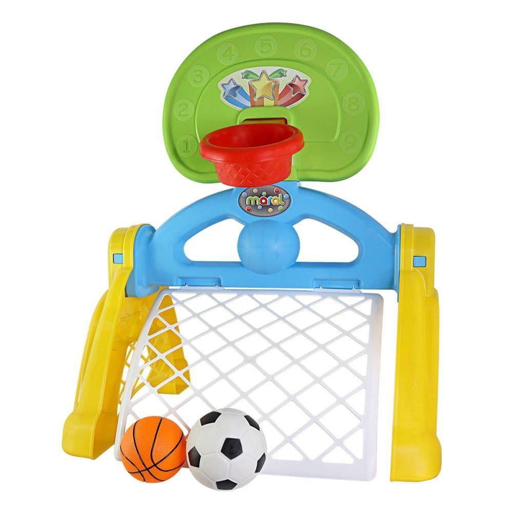 Miniatura Kit Centro Esportivo Infantil Basquete Futebol Diversão