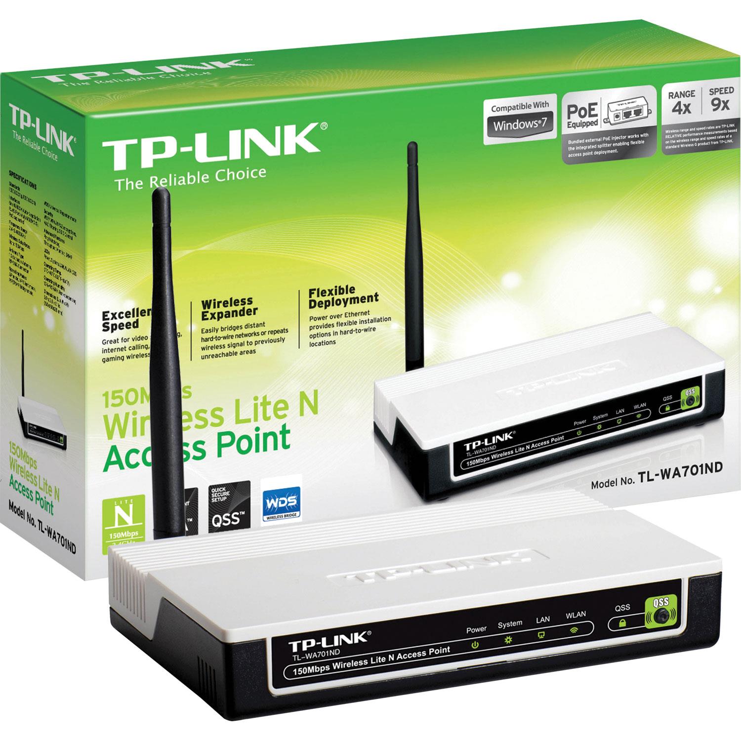 Miniatura Repetidor Access Point TP-Link TL-WA701ND Wireless 150Mbps Homologação: 79902113999