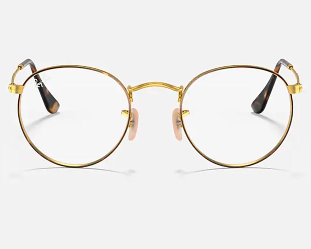 Miniatura Óculos De Grau Ray Ban Round Metal Rx3447Vl 2500-53