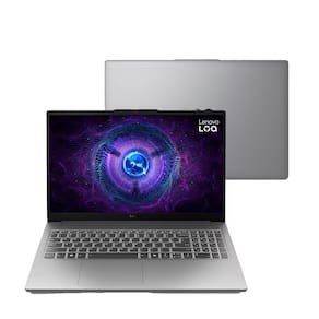 Miniatura Notebook Lenovo Intel Core i5 16GB RAM 512GB SSD Tela 15,6" 144Hz RTX3050 Windows 11 - LOQ-e 83ME0007BR