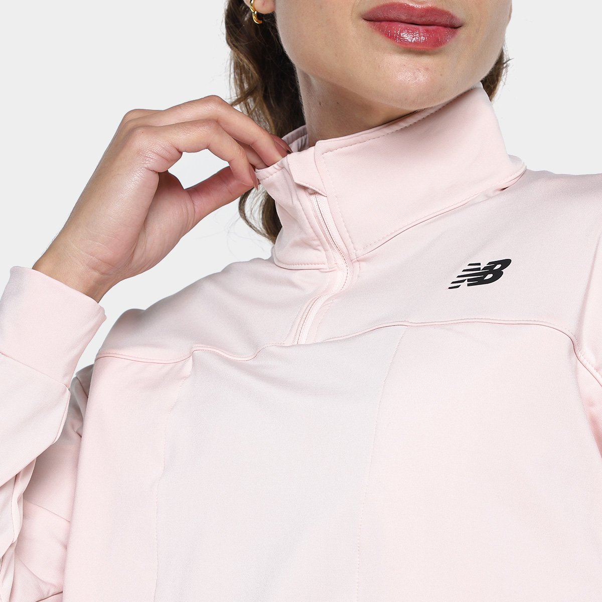 Miniatura Blusa New Balance Active Feminina Rosa Claro - GG