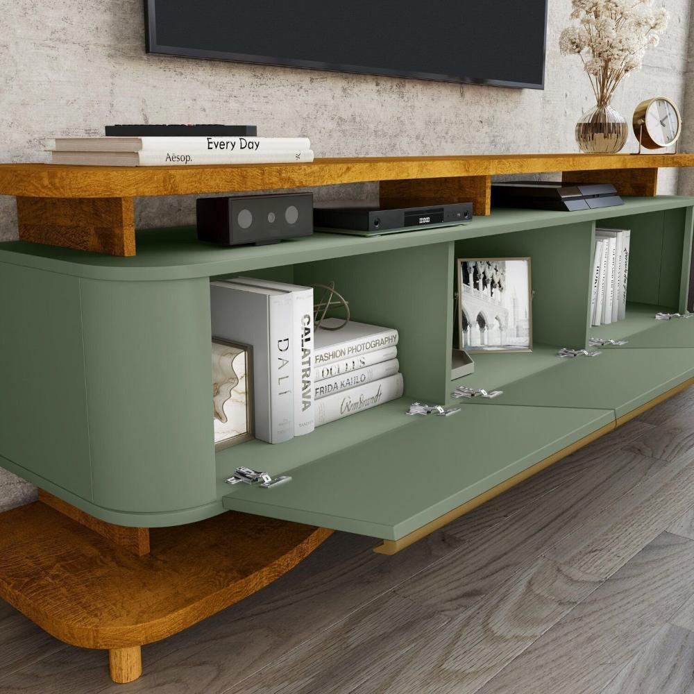 Rack para Tv de 75 Polegadas Guarapari Naturalle/Pistache