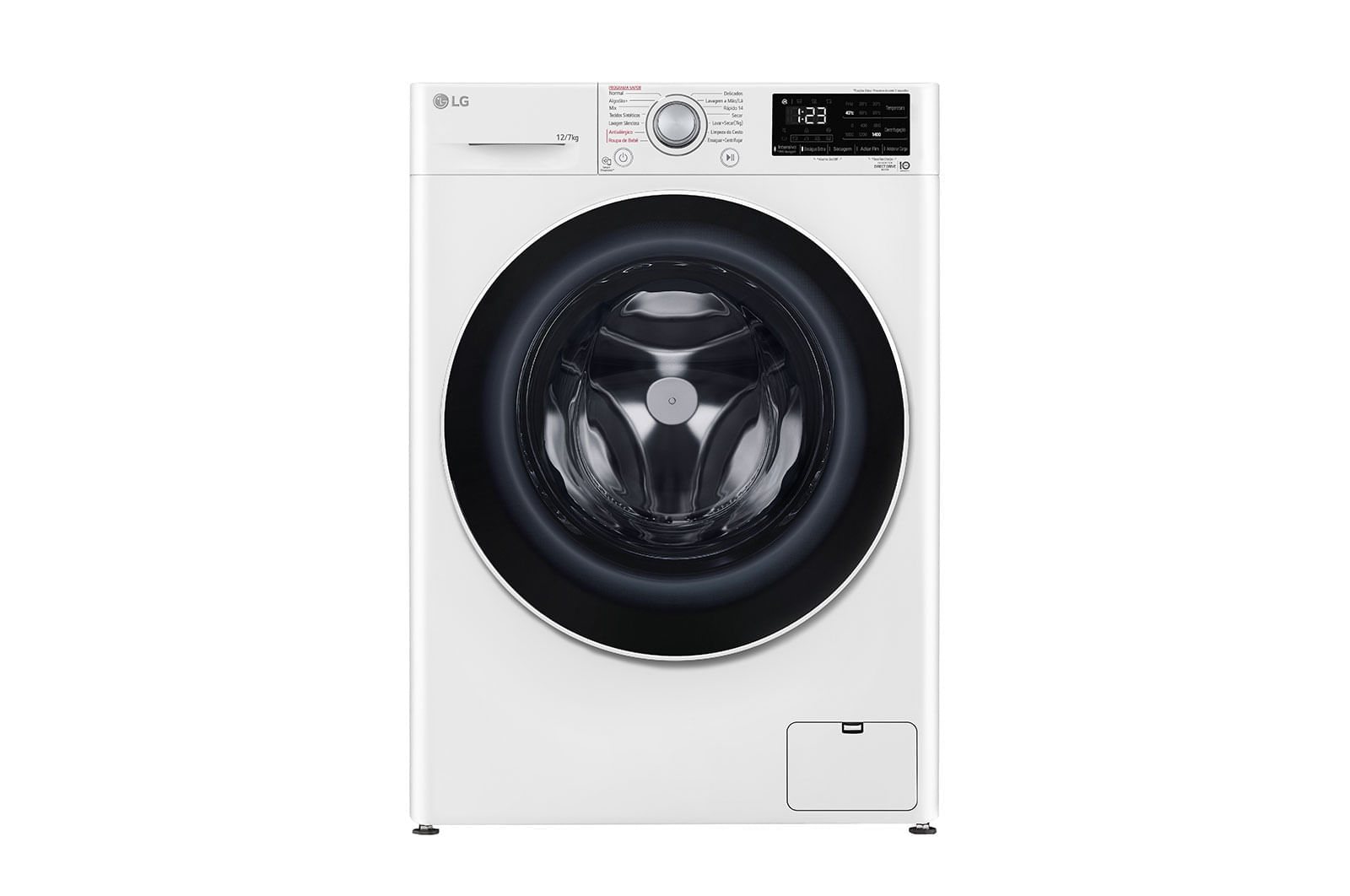 Lava e Seca LG VC5 12kg Branca com Inteligência Artificial AIDD™ (CV3012WC5A) - 220v
