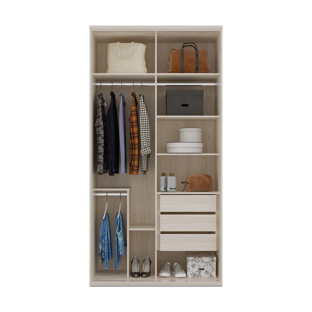 Miniatura Guarda-roupa Solteiro Vanilla 2 Portas E 3 Gavetas Internas
