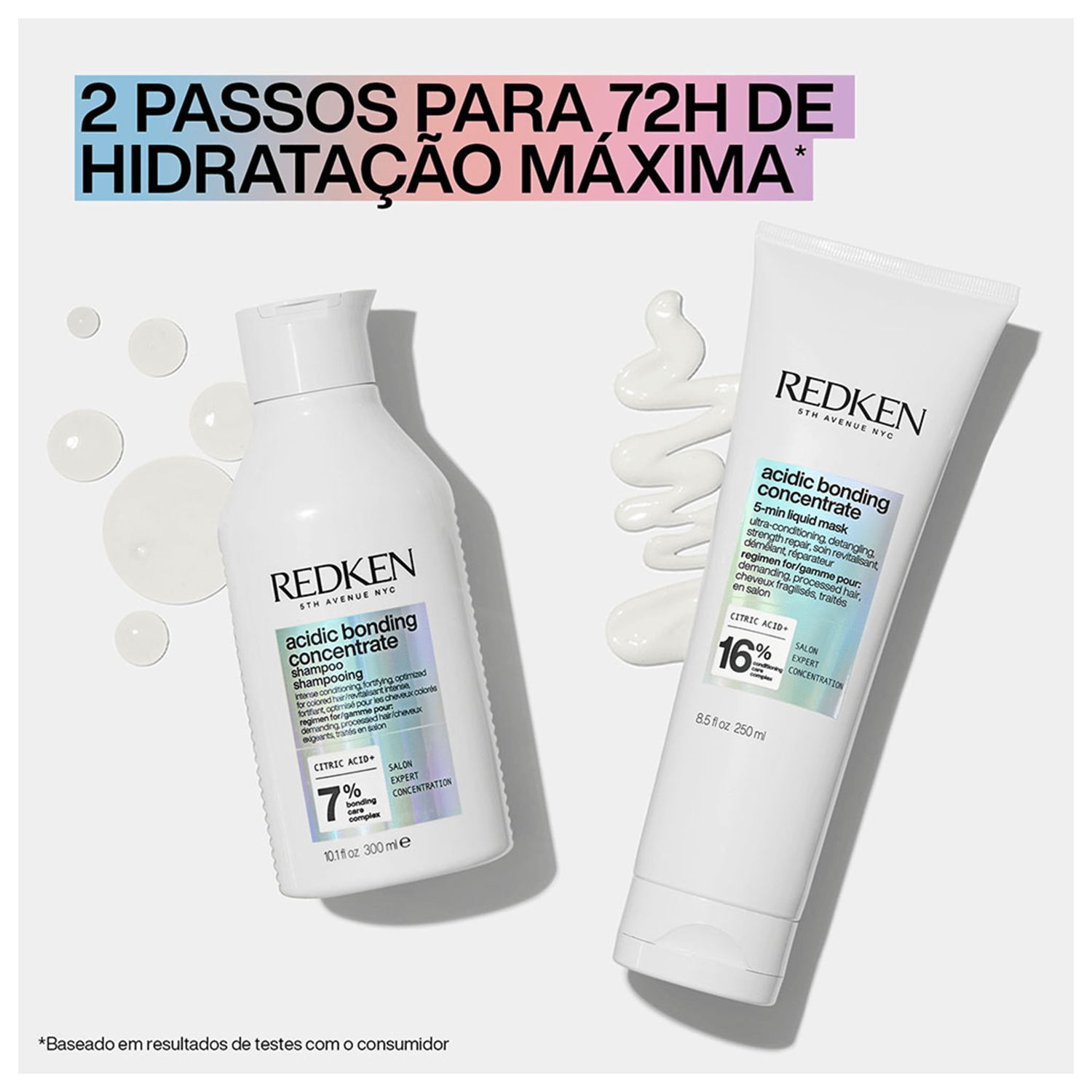 Miniatura Redken Acidic Bonding Concentrate 16% - Máscara Capilar 150ml