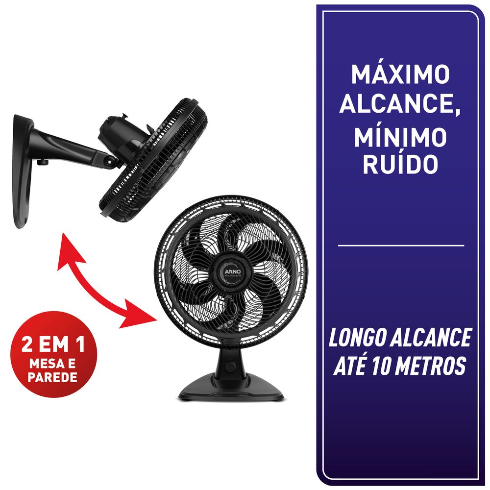 Miniatura Ventilador de Mesa Arno 6 Pás X-TREME 6 VE60 - 40cm 220V