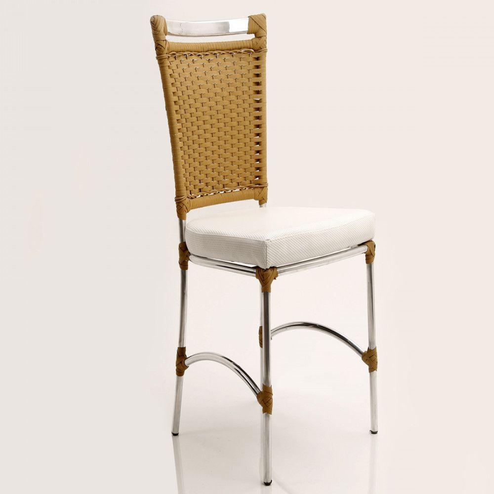 Miniatura Jogo 6 Cadeiras Jk E Mesa Retangular Em Alumínio Trama Original Vinho Dark