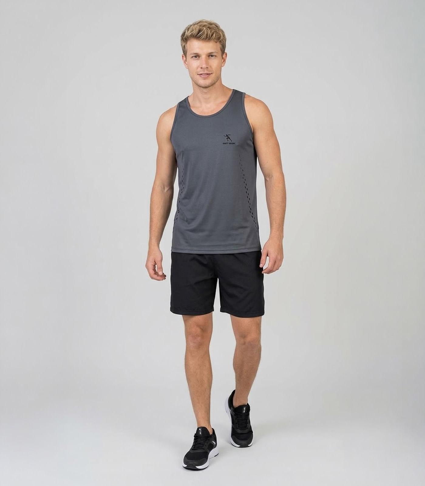 Miniatura Regata Masculina Dry Fit Shift Cinza G