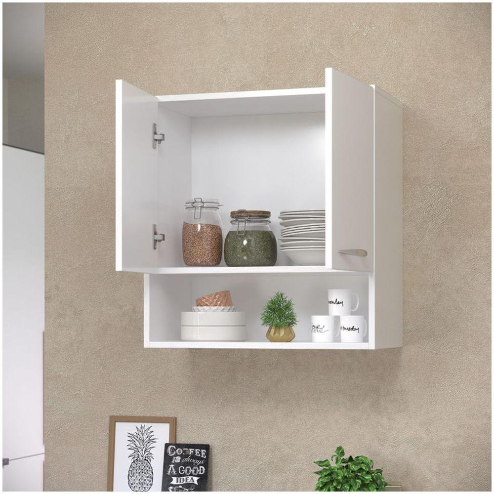 Modulo Decorativo Buffet Para Quarto Branco Duas Portas