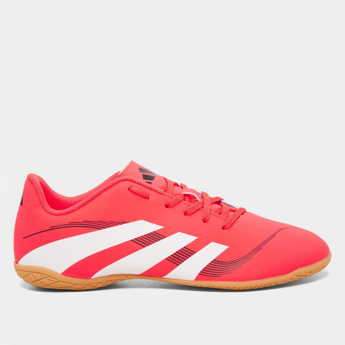 Miniatura Chuteira Futsal Adidas Predator Artilheira 25 Unissex Vermelho+Branco - 37