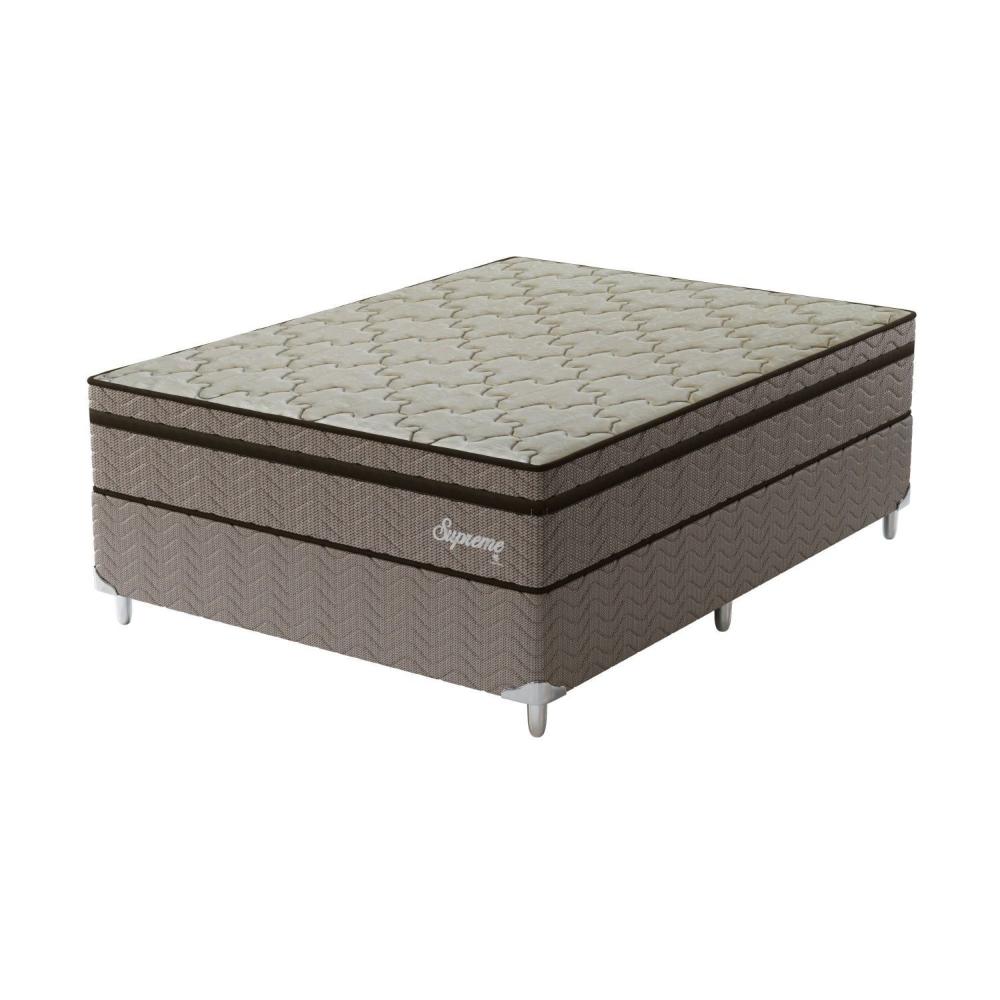 Miniatura Cama Viúvo Box Supreme 128x188x60 Molas Ensacadas Montreal Dourado
