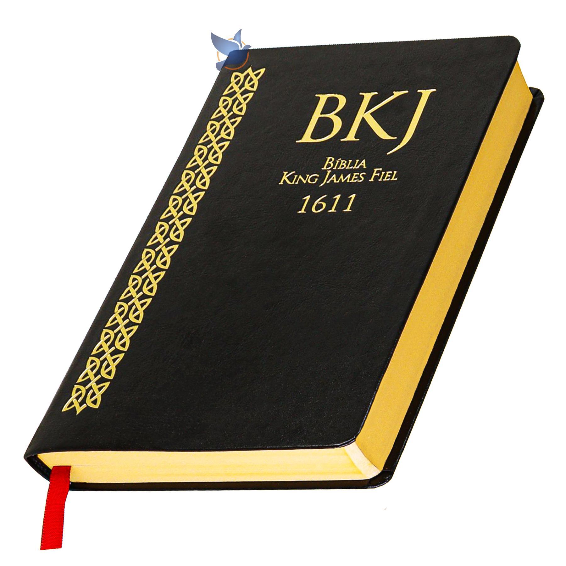 Miniatura Bíblia King James Bkj 1611 Ultrafina Slim Preta