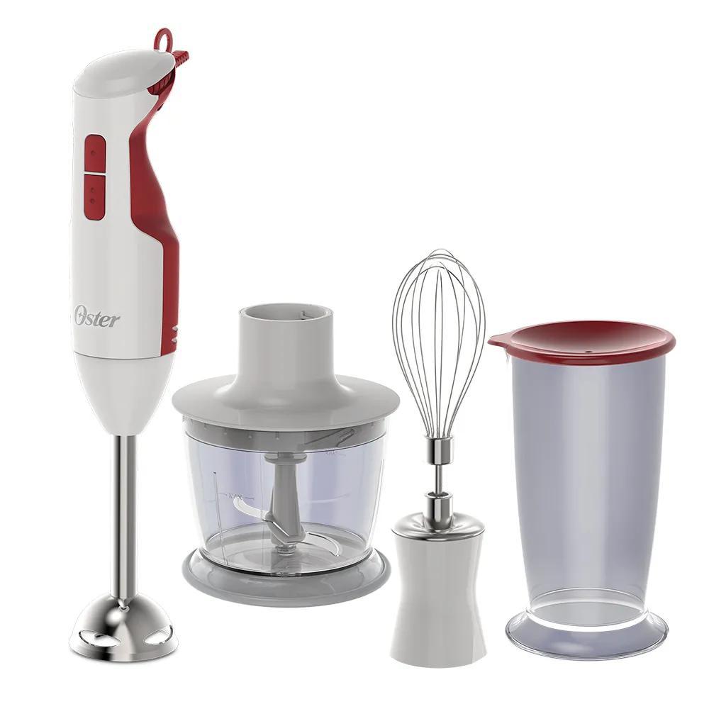 Miniatura Mixer Oster 2615U 127V Delight Turbo Branco/ Vermelho