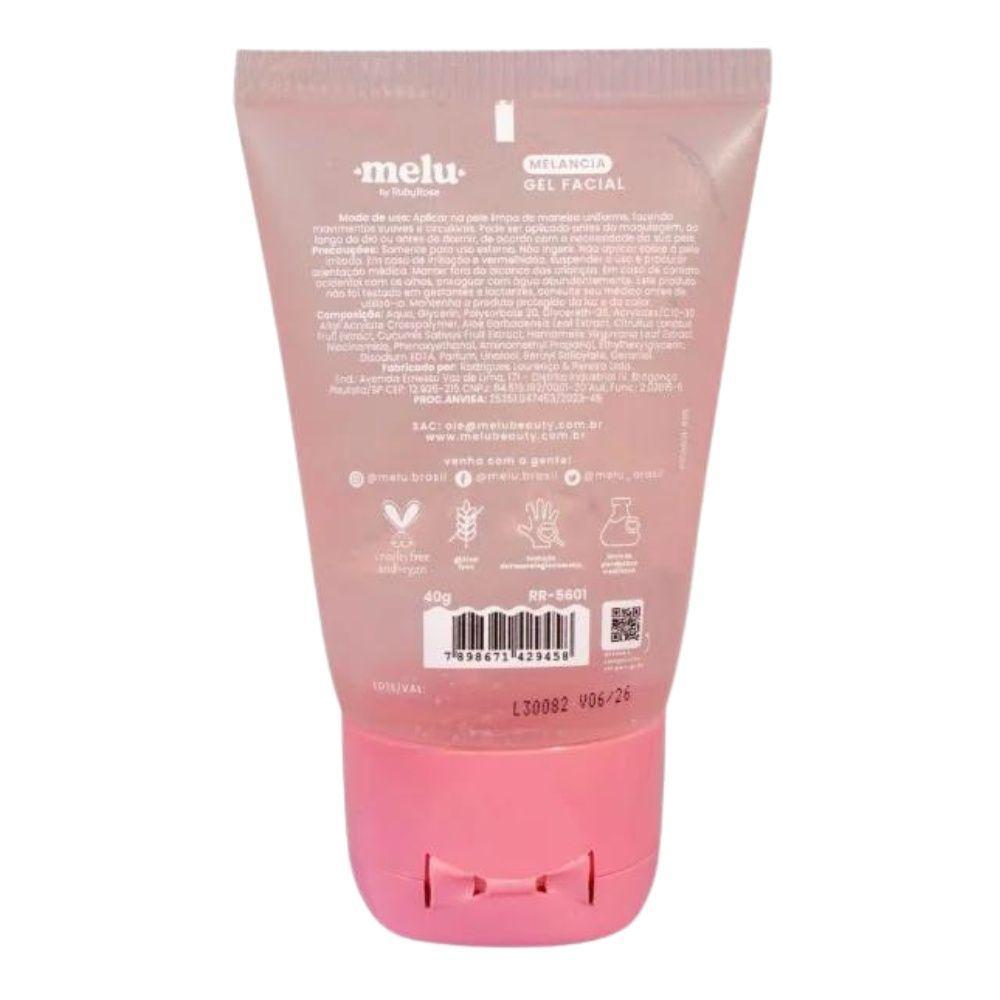 Miniatura Ruby Rose Gel Facial Hidratante Melancia Melu Rr5601 40g