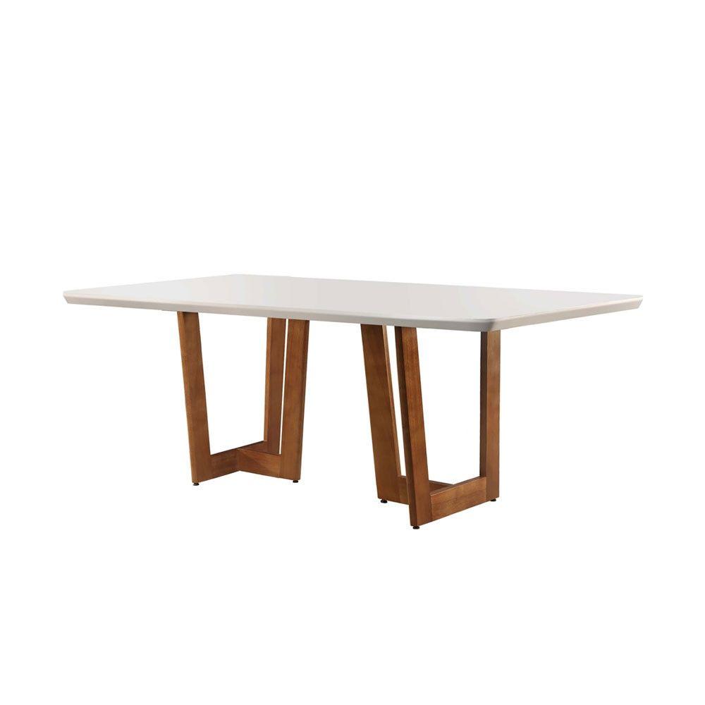 Miniatura Mesa Patros 180 Cm Madeira E Vidro Mobillare