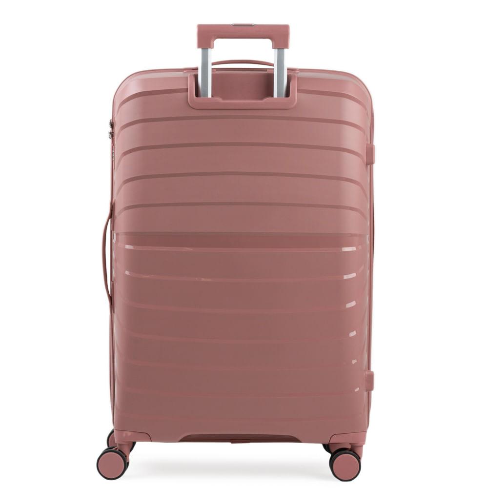 Miniatura Mala de Viagem Grande 32 Kg Polipropileno 4 Rodas Rover Rose Rosé - G