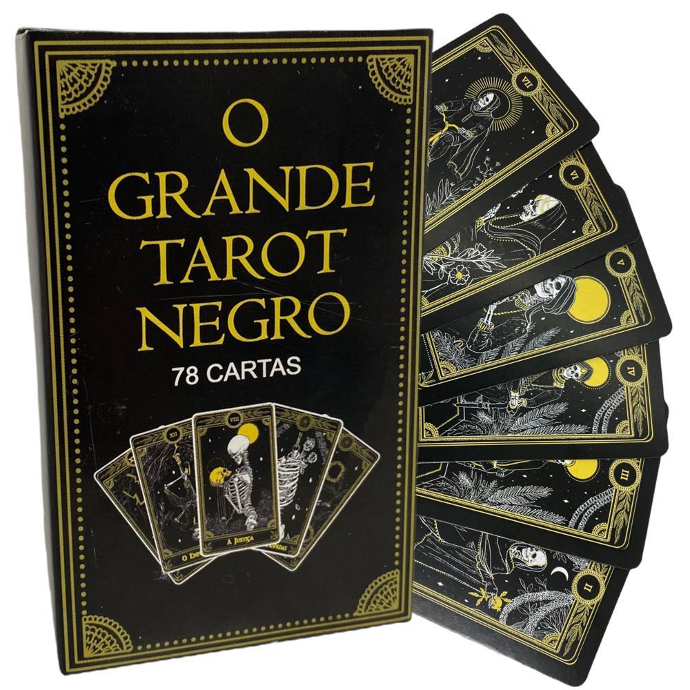 Miniatura Baralho O Tarot Negro 78 Cartas Com Manual Explicativo