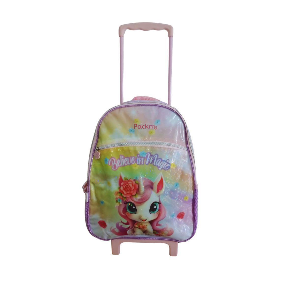 Miniatura Mochila De Carrinho Pack Me Magic Unicórnio - Pacific