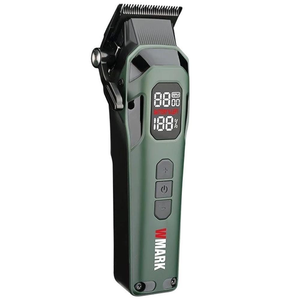 Miniatura Maquina De Corte Cabelo Wmark Ng 8080 Sem Fio Display Lcd