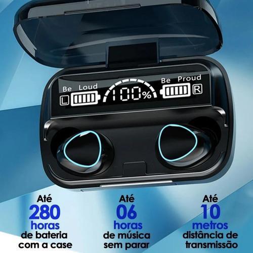 Miniatura Fone de Ouvido Bluetooth V5.1 M10 TWS - Branco
