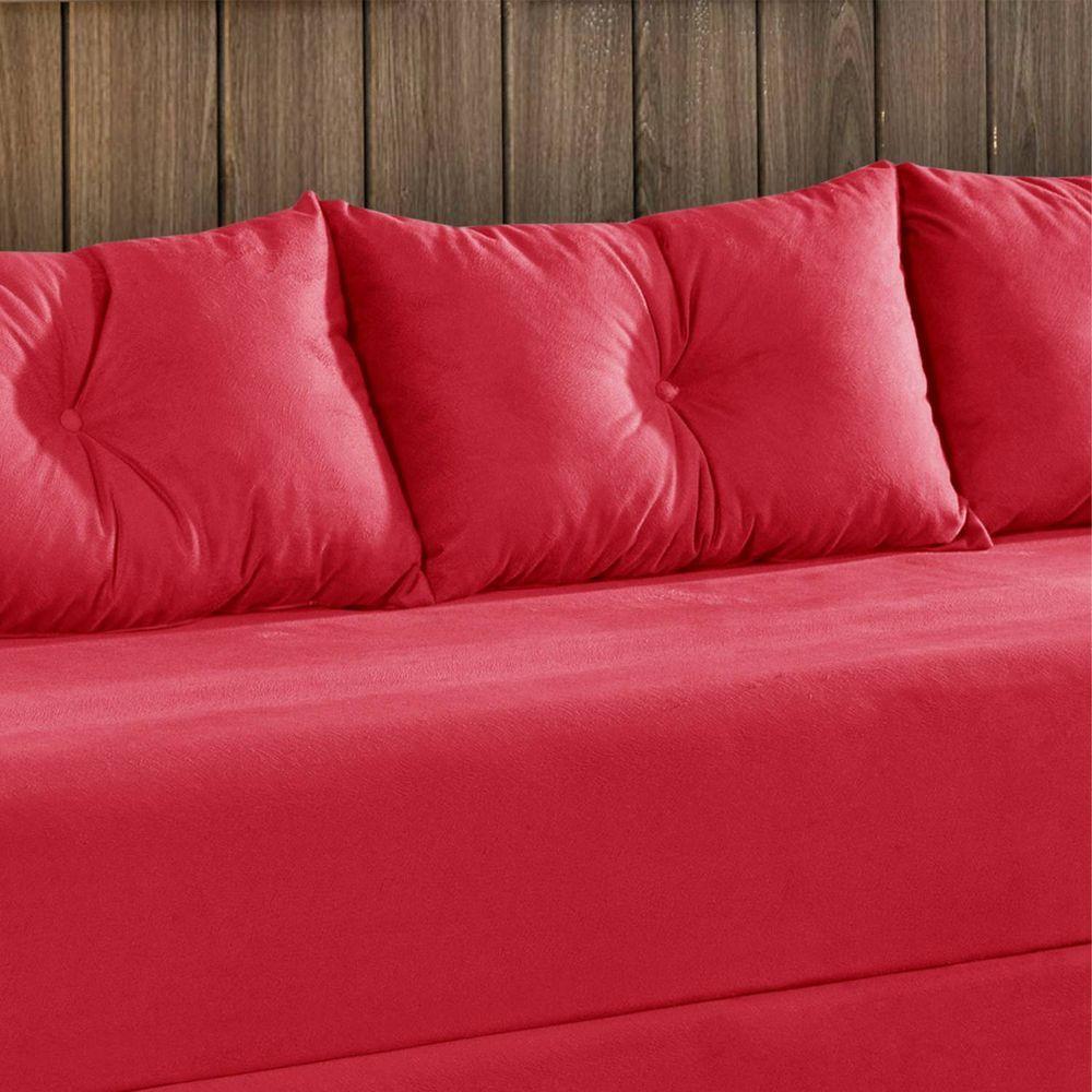 Miniatura Sofá Cama Duplex Cor Vermelho