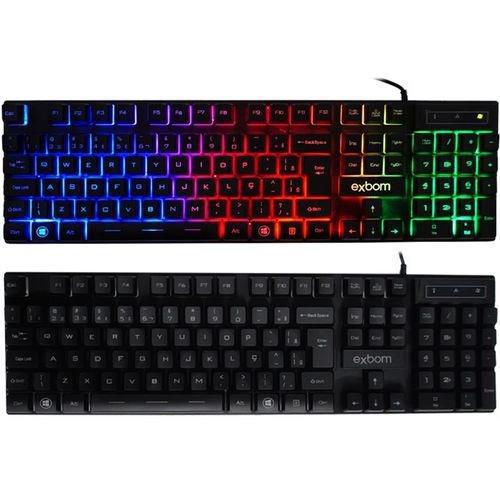 Miniatura Kit Teclado Mouse Gamer Bk-G550 + Fone De Ouvido N818 Preto